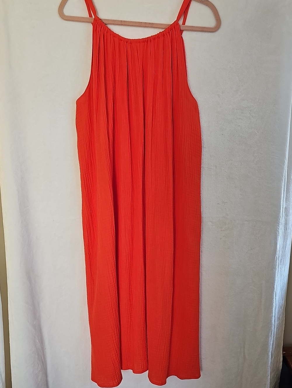Kona Sol Tangerine Gauze Swim Cover-Up